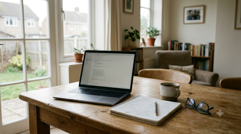 Ordinateur de travail en télétravail